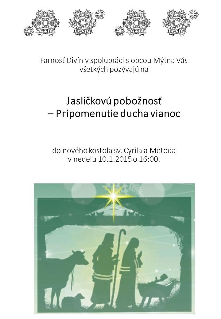 Fotogaléria Jasličková pobožnosť 2016 (6) Jasličková pobožnosť 2016